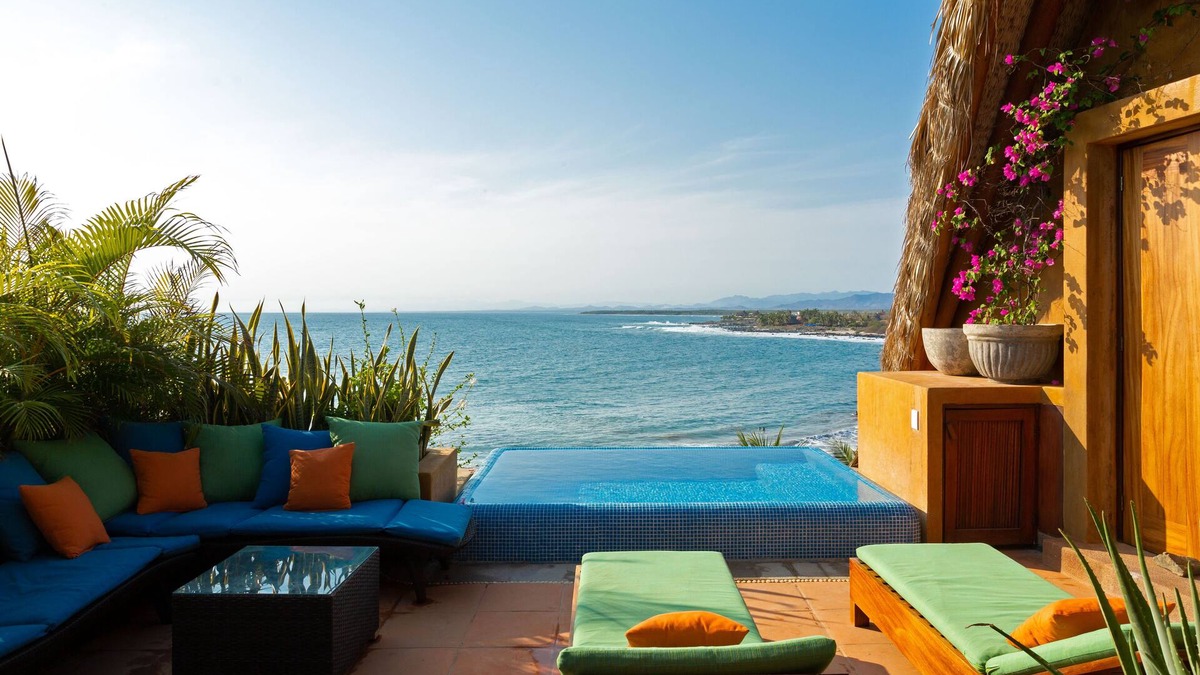 Troncones Villa | Beachfront, Laid Back Luxury Penthouse on Beautiful Manzanillo Bay Surf Break