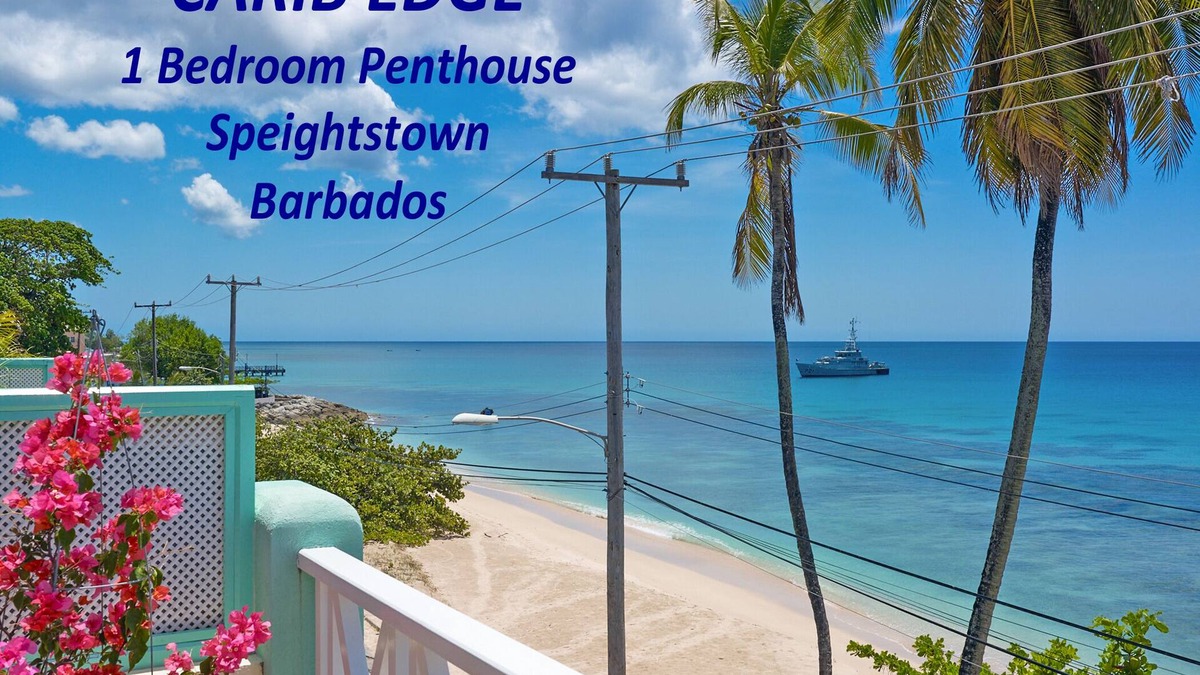 Douglas Condo | Beachfront penthouse, Speightstown, stunning West Coast, full AC, near amenities