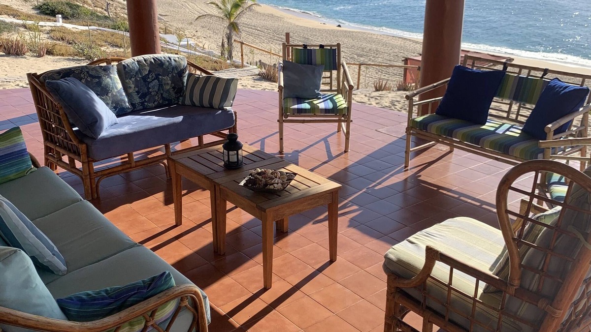 Los Zacatitos House | Beachfront property - swimmable beach — accommodates from 2 to 12 people.