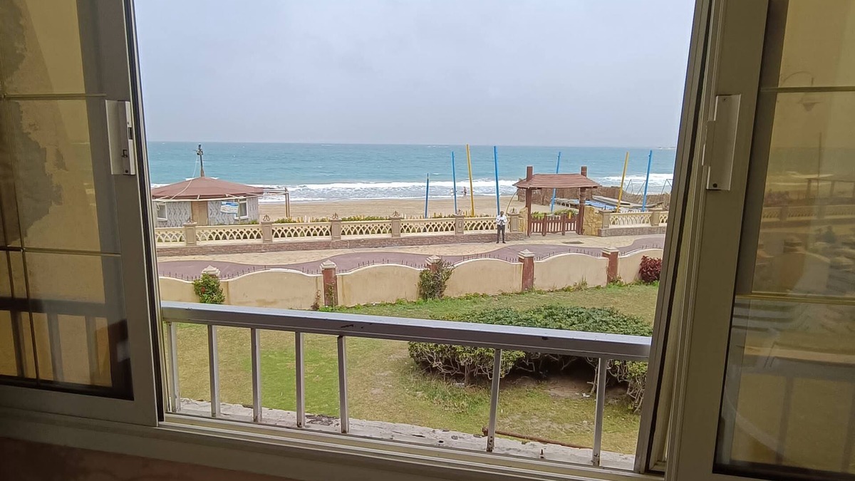 San Stifano Apartment | Beachfront Stay in El Maamoura, Alexandria – First Row with Sea & Garden Views