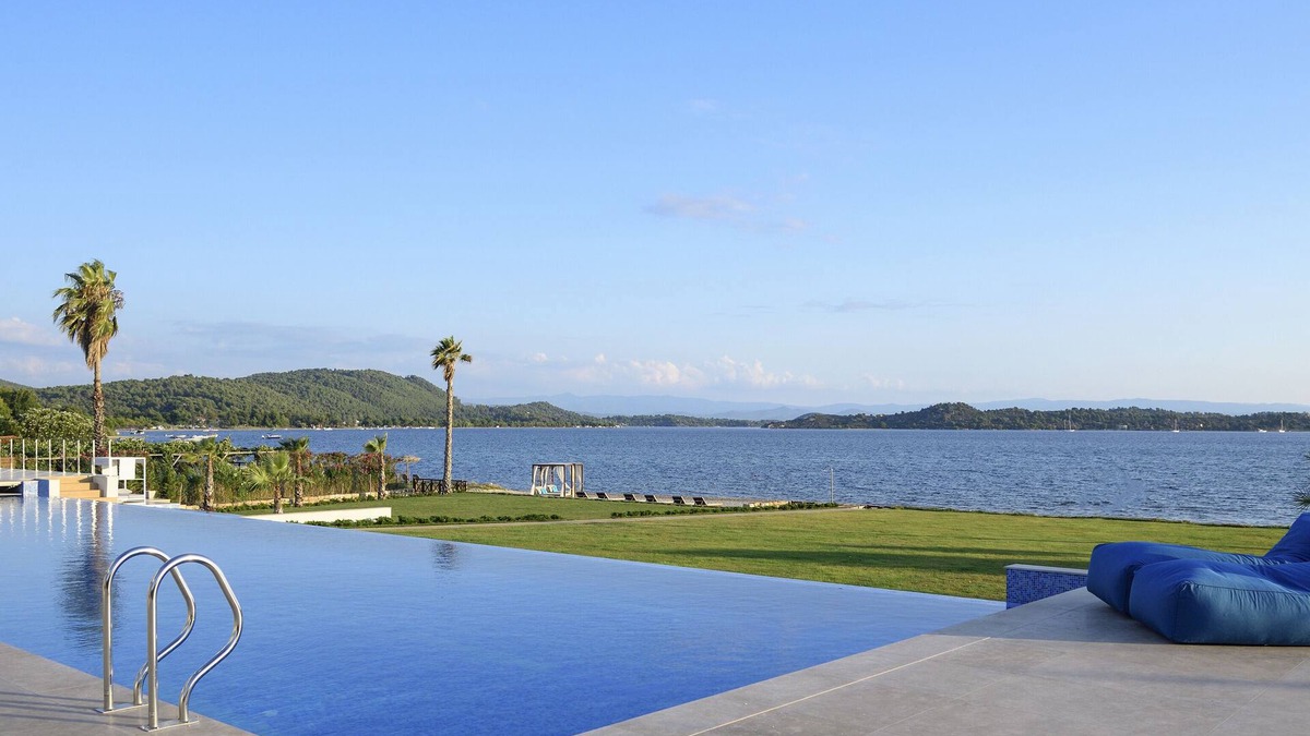 Vourvourou Villa | Beachfront Villa Natalia with Two Private Pools