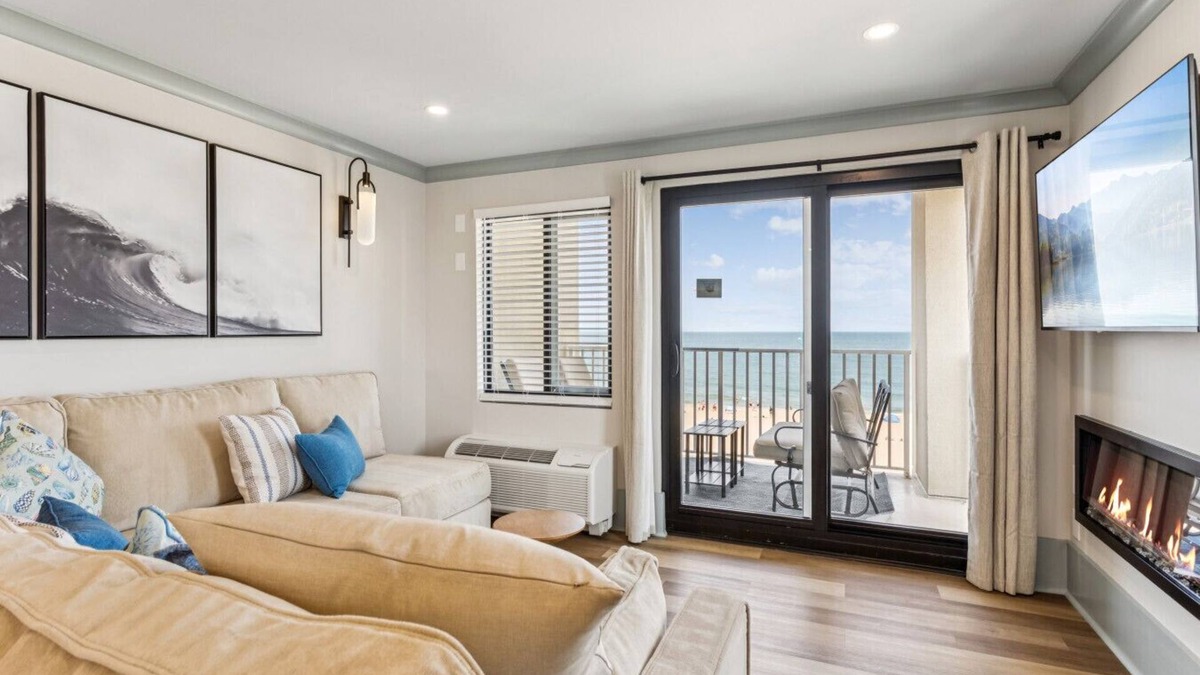 Northeast Virginia Beach Apartment | Beachfront w/Views | Pool | Gym