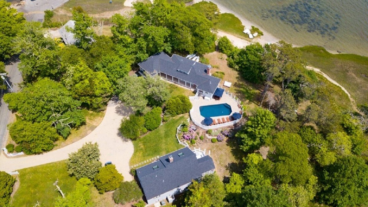 South Orleans House | Beam Reach: 137-O Orleans Oasis on Pleasant Bay, Estate with 2 homes & heated pool