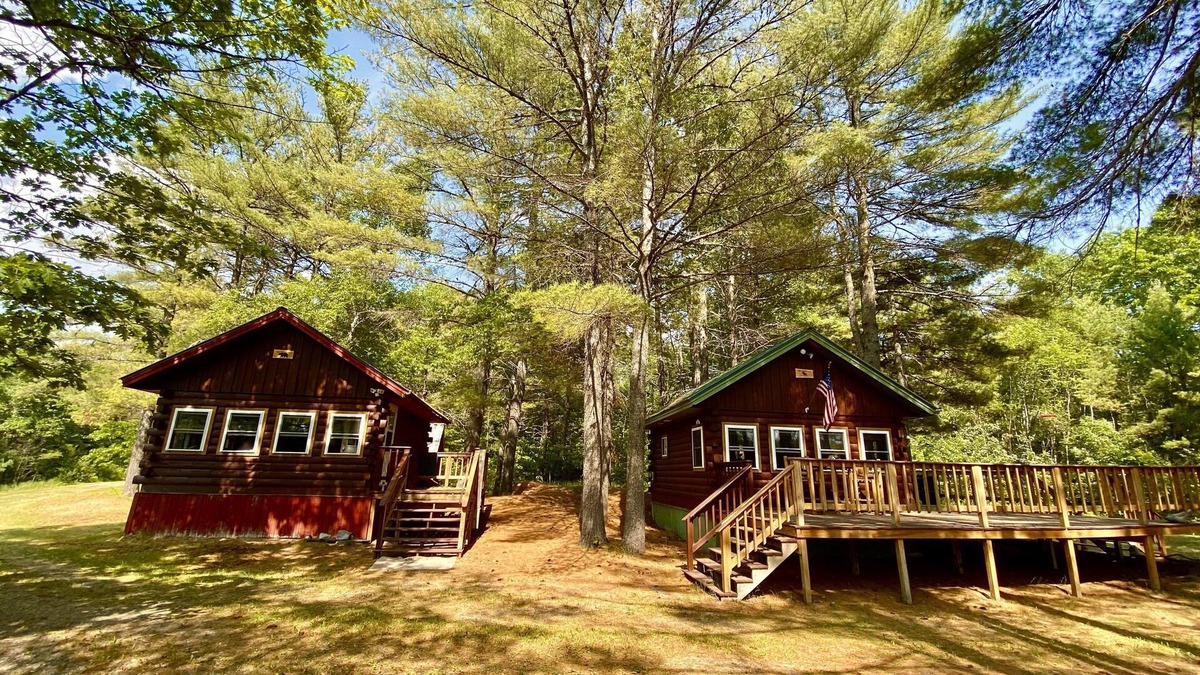 Penobscot County Cabin | Bear's Den 1 Bed/1 Bath Charming Rustic Log Cabin