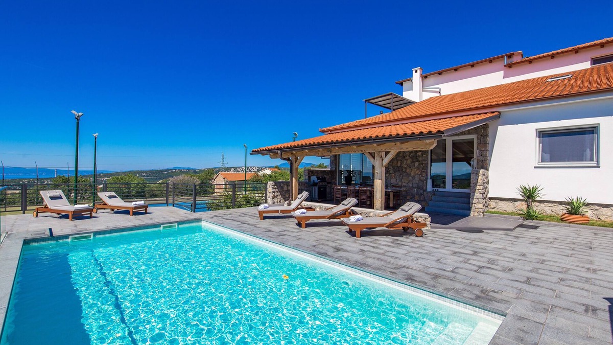 Bakar Villa | Beatifull Vila with sea view, private swimming pool and tennis court.