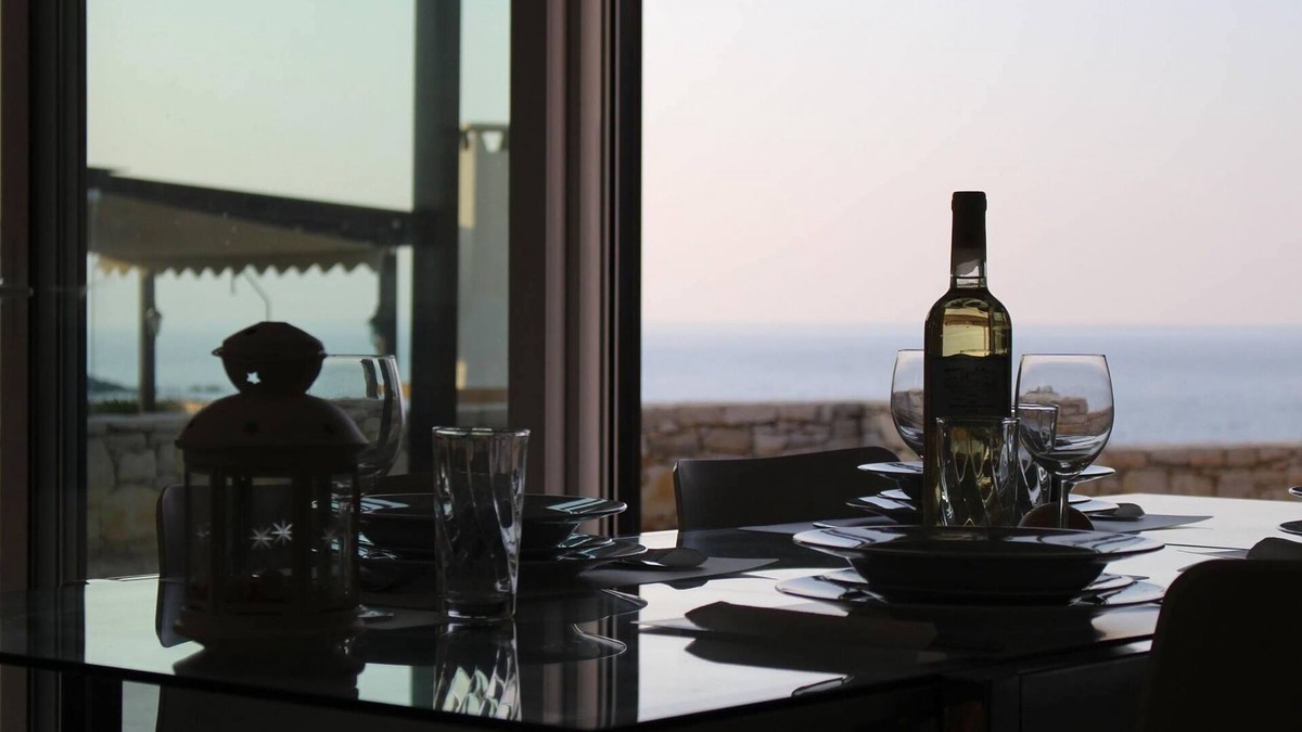Panormos Villa | Beautiful 3 Bed, 2 bath detached Villa, private pool sea view, near beach.