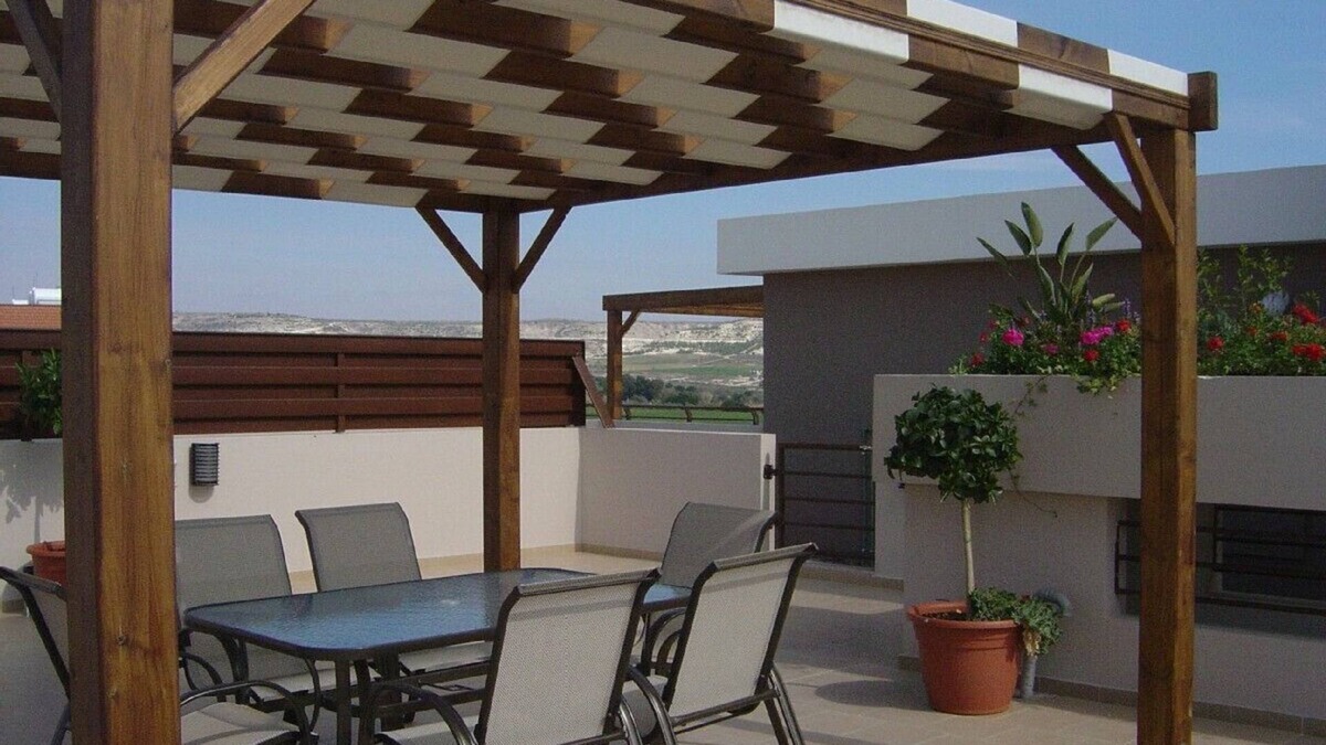 Larnaca Apartment | Beautiful 3 bedroom penthouse with private roof garden, mountain & sea views