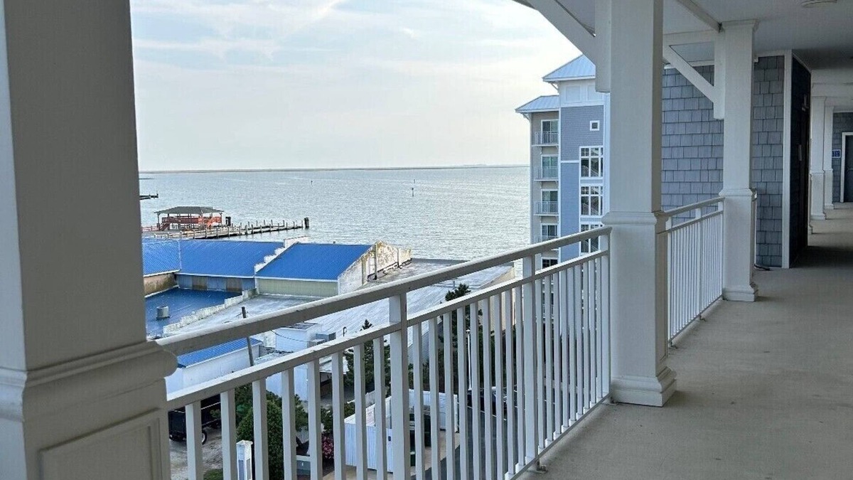 Crisfield Condo | Beautiful 3 bedroom waterfront condo, top floor- overlooking the Chesapeake Bay!