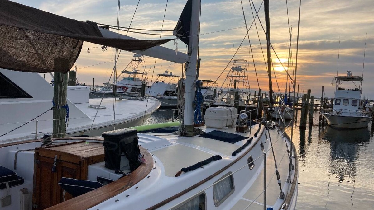 Southwind Boat Rental | Beautiful 50 ft Sailboat at Dock - Amazing Views