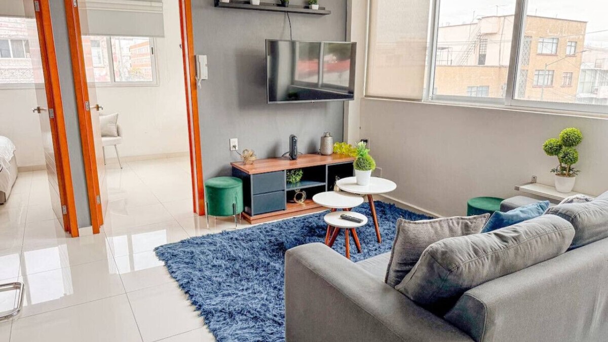 Venustiano Carranza Condo | Beautiful Apartment | Airport | Downtown