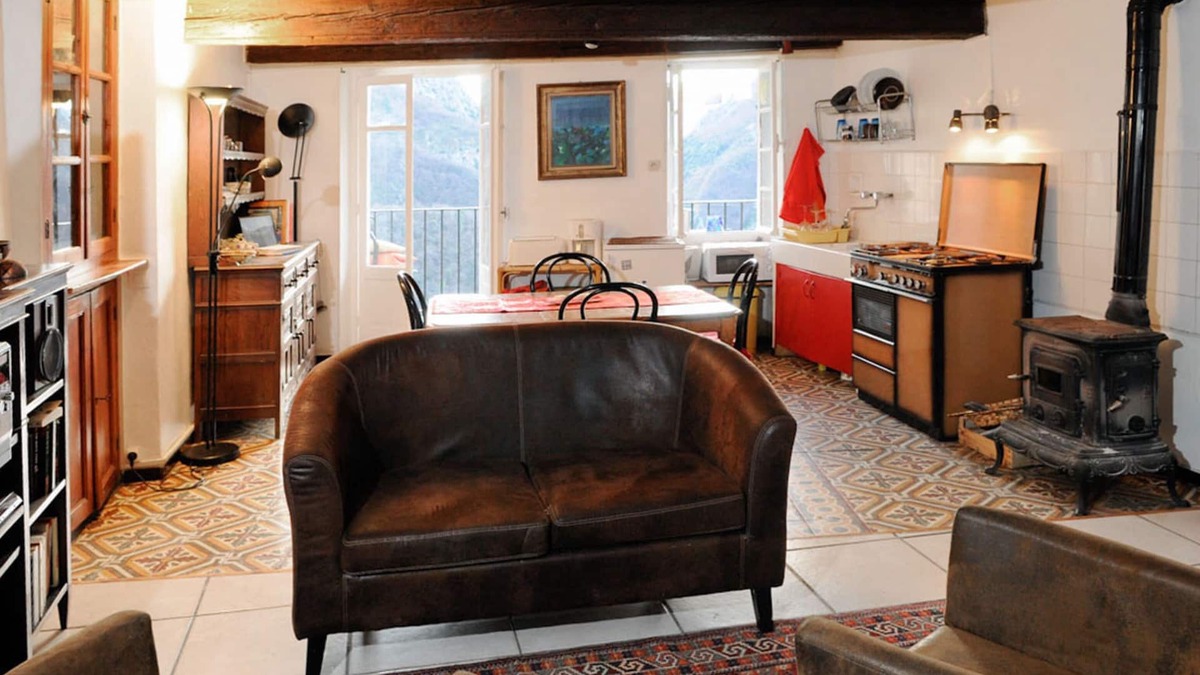 Saorge Apartment | Beautiful Apartment, Balcony with Stunning View on Mountains and River
