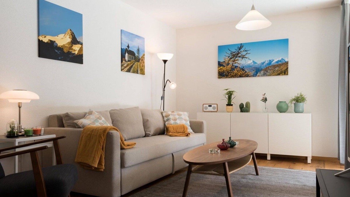Saas Grund Apartment | Beautiful apartment for 5 guests with WIFI, TV, balcony and pets allowed
