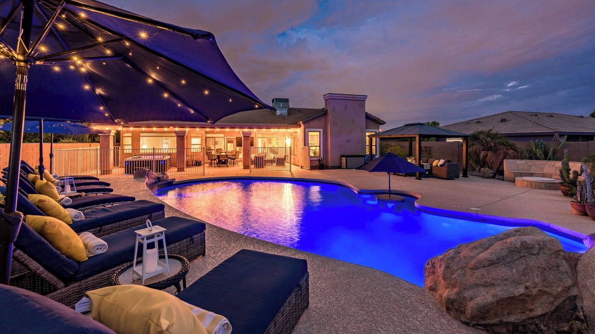 Phoenix House | Beautiful backyard oasis w/free heated diving pool