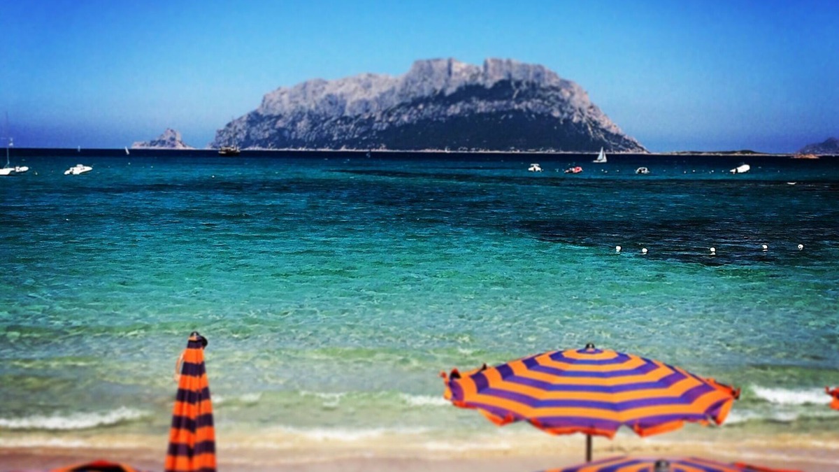 Porto Istana Apartment | Beautiful bay of white sand and clear sea opposite the island Tavolara