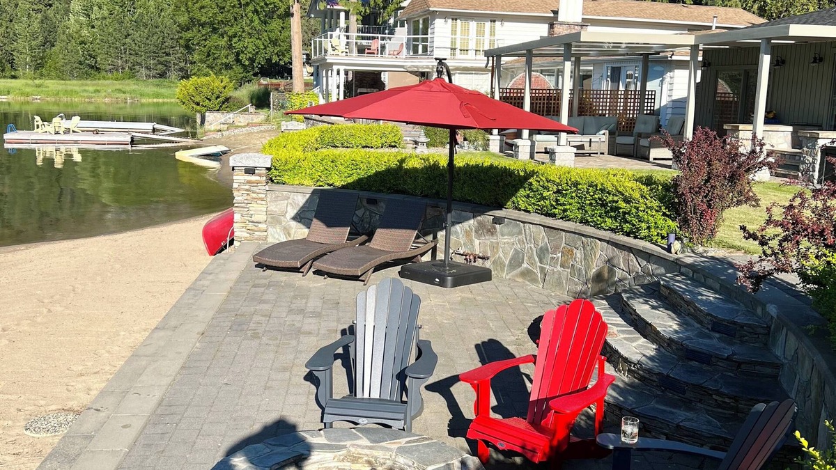 Christina Lake House | Beautiful Beachfront Home with Private Sheltered Dock & Beach