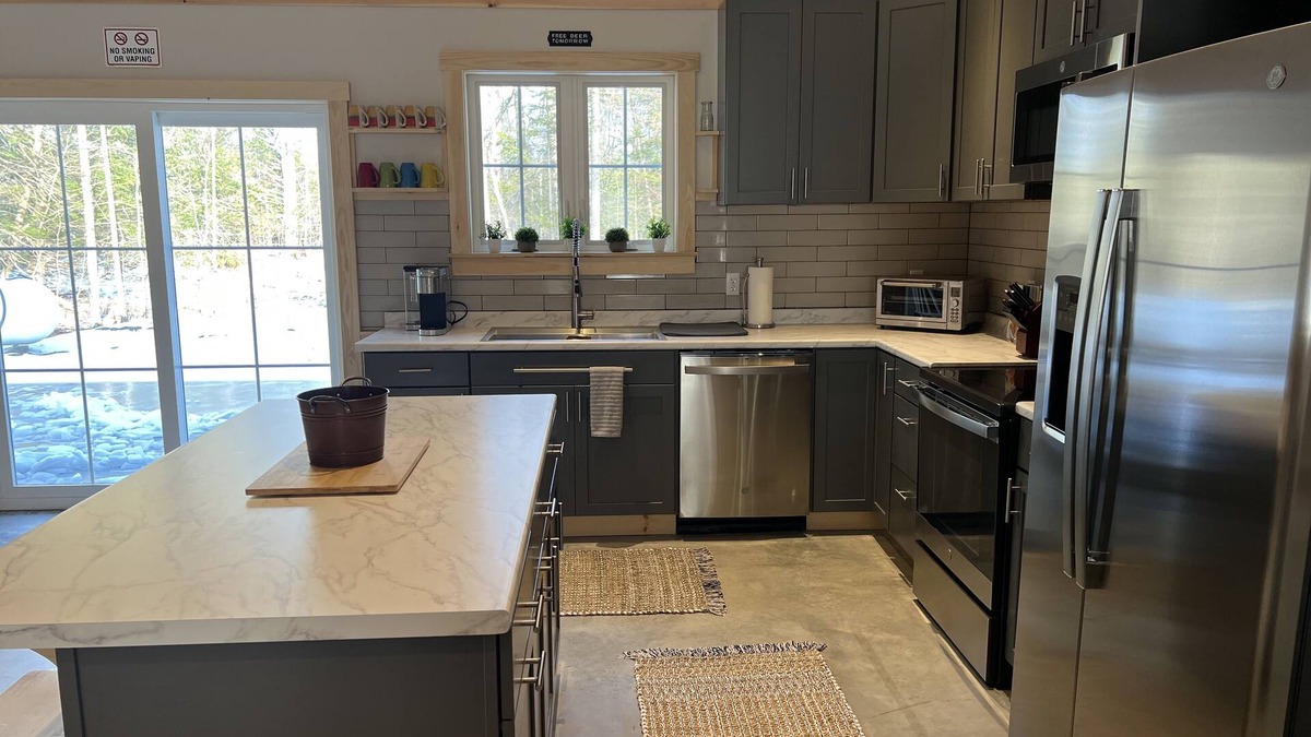 Dover-Foxcroft House | Beautiful, brand new, cozy Maine cabin!