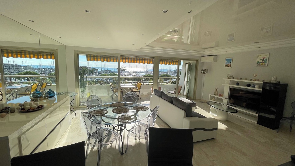 Villeneuve Loubet Beach Apartment | Beautiful, bright apartment. Marina Baie des Anges, superb view. 3-star rating