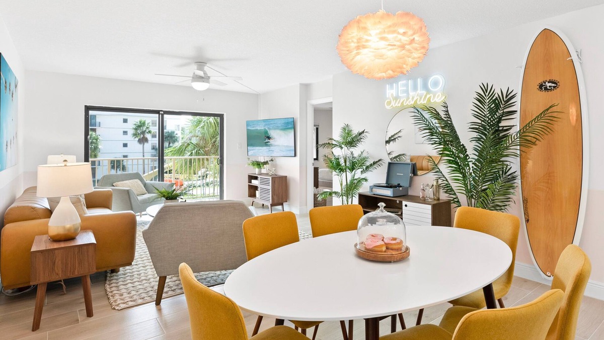 Port Canaveral Condo | Beautiful & Chic Family Condo RIGHT on the Beach | Heated Pool + Private Balcony Views! 🌞