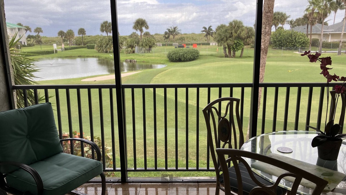Fort Pierce Condo | Beautiful Clean Condo, private veranda, steps from private beach and pool