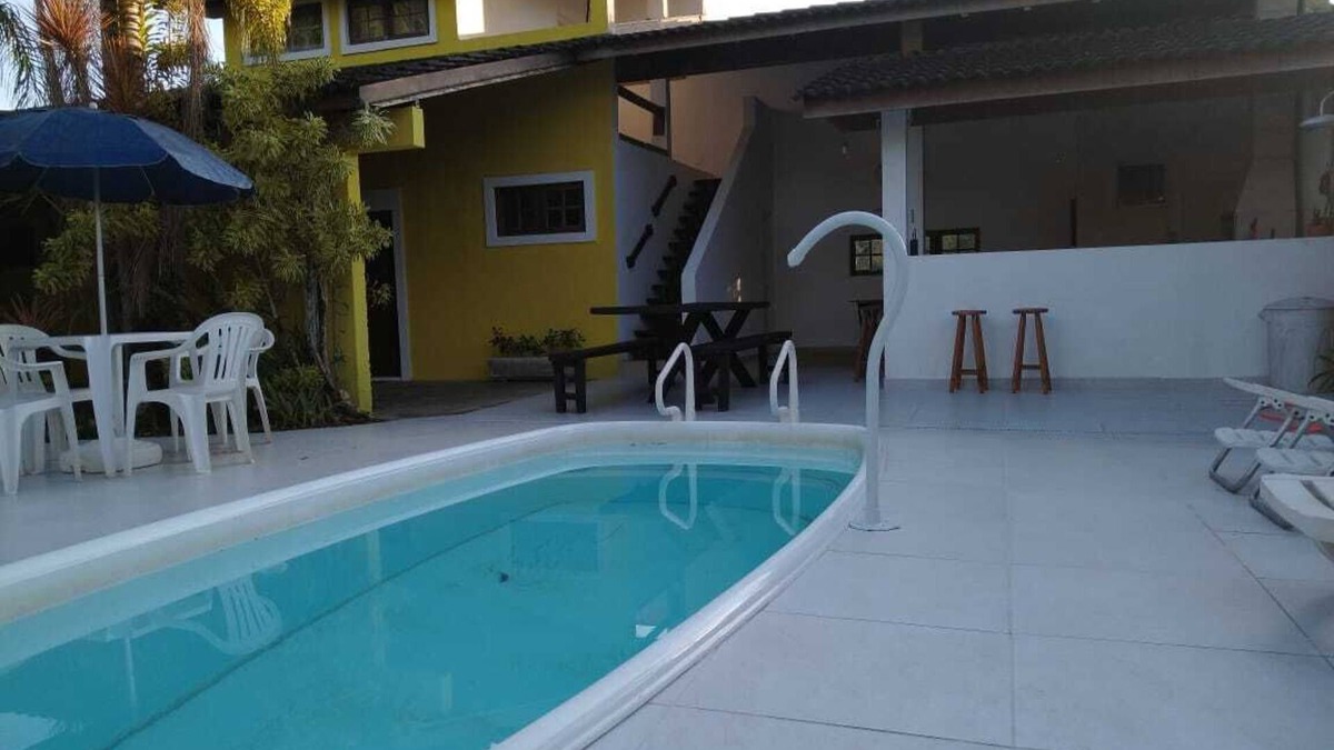 Sao Lourenco House | BEAUTIFUL HOUSE WITH POOL AND COURT + 2 BEACHES (RIVIERA AND Itaguaré)