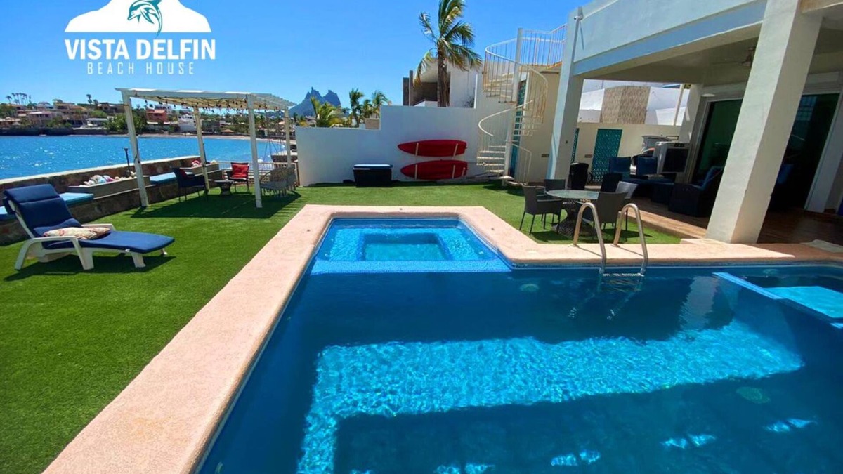 San Carlos House | Beautiful House Vista Delfín Beach Front, with Pool
