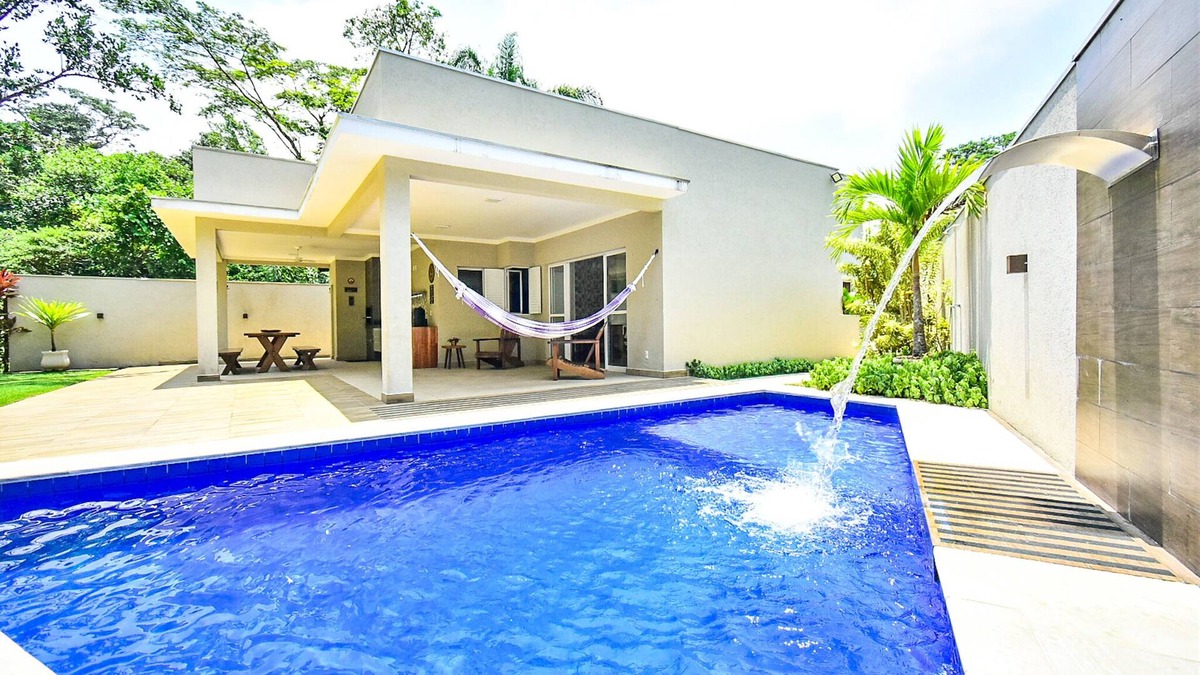 Costa do Sol House | Beautiful house with Lado Serra swimming pool, barbecue, internet, Wifi, cable TV.
