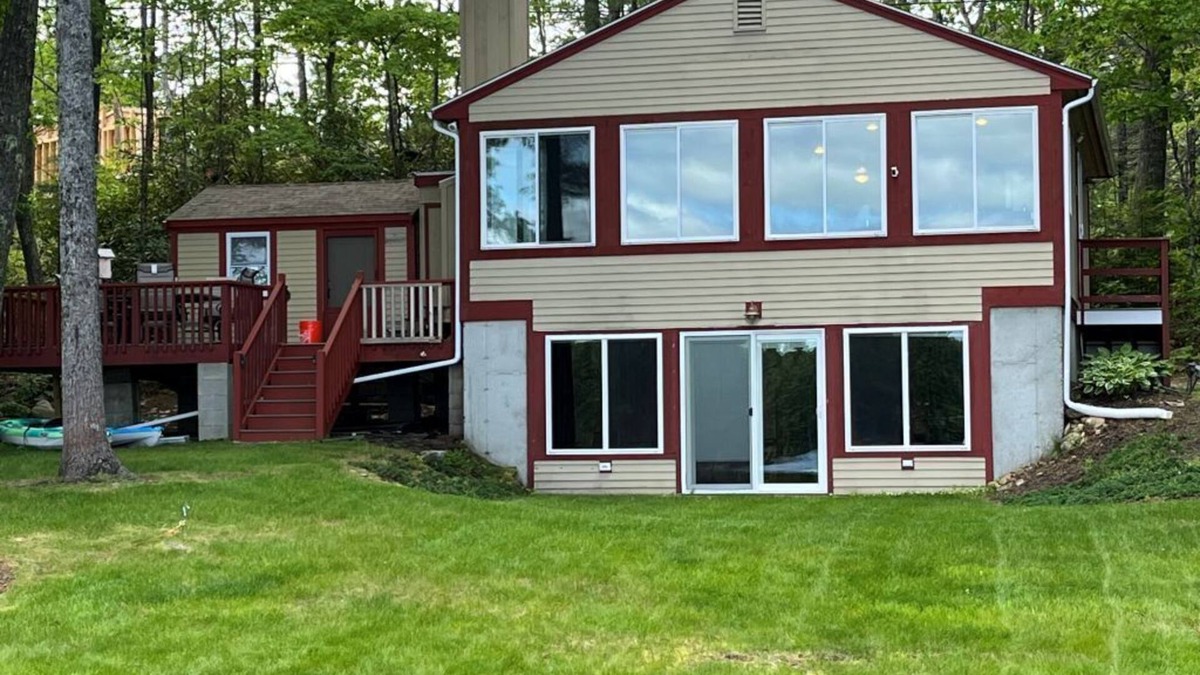 Acton House | Beautiful lake house on Upper Mousam Lake, in Shapleigh, ME by Hubbard's Cove.