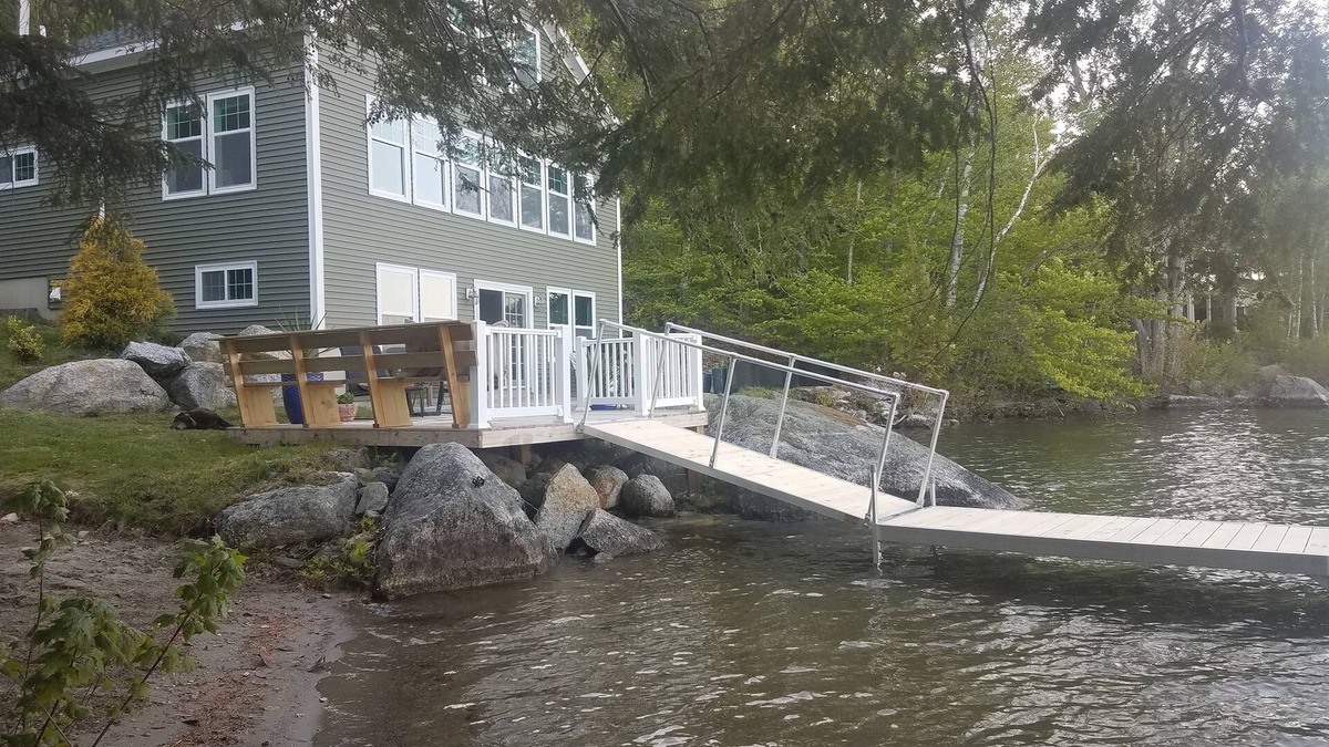 Lucerne-in-Maine House | Beautiful Lakefront Home on Phillips Lake