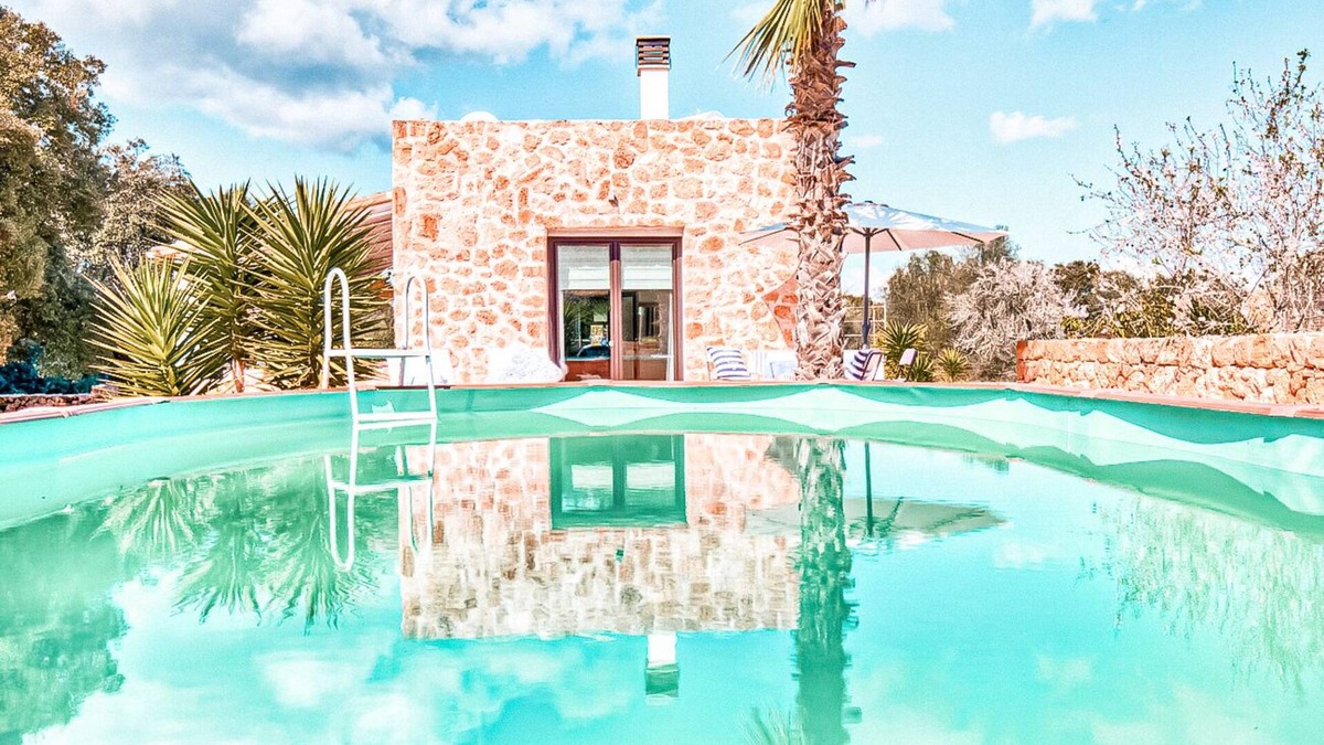 Algaida House | BEAUTIFUL MODERN FINCA "CAN PUPUT BÓ" FOR 2 PEOPLE WITH POOL, AIR CONDITIONING, WIFI
