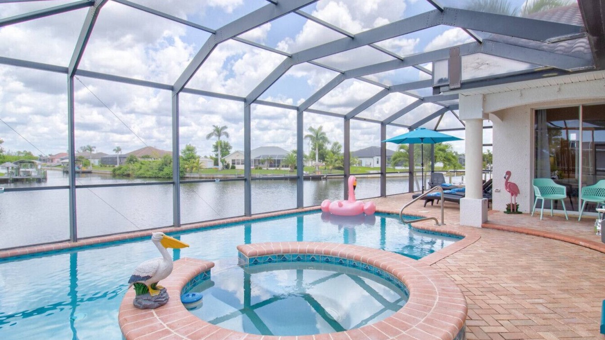 Burnt Store Villa | Beautiful Pool Home with Gulf access