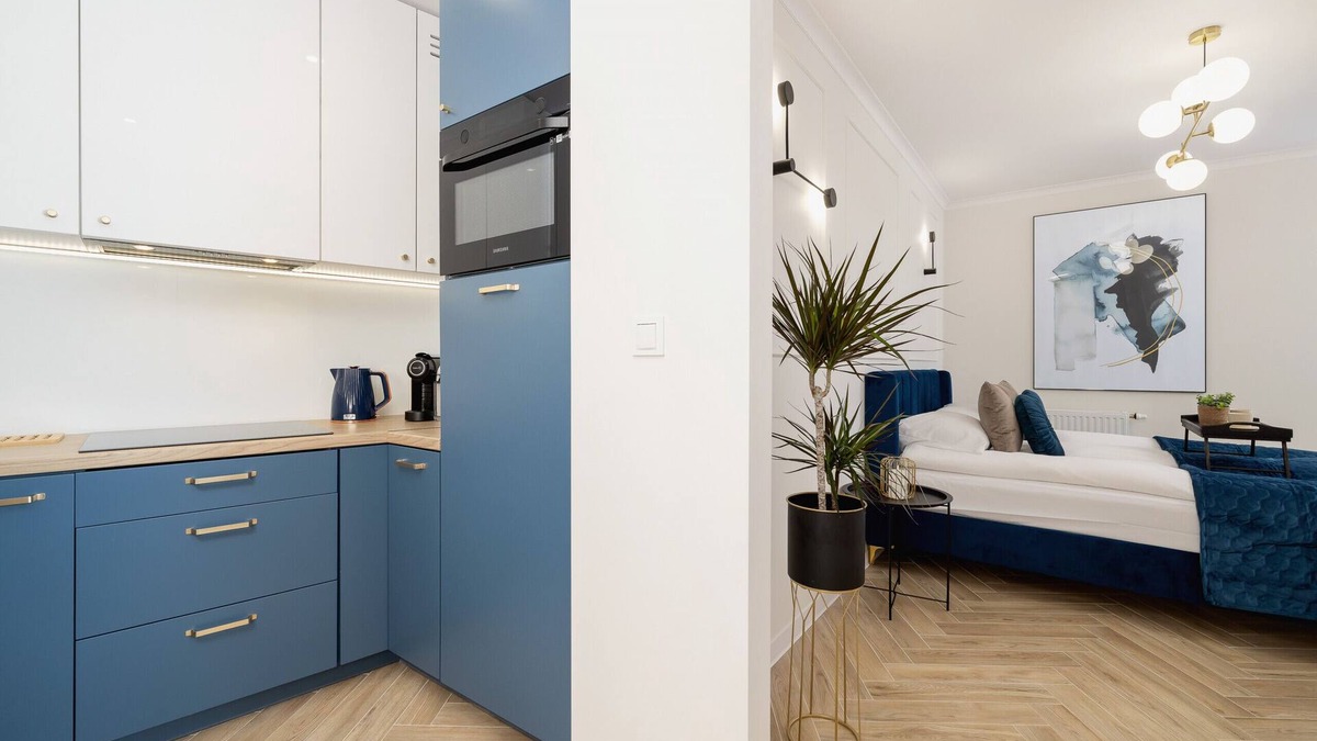 Wola Duchacka Apartment | Beautiful & Trendy Studio for 2 Guests in Kraków