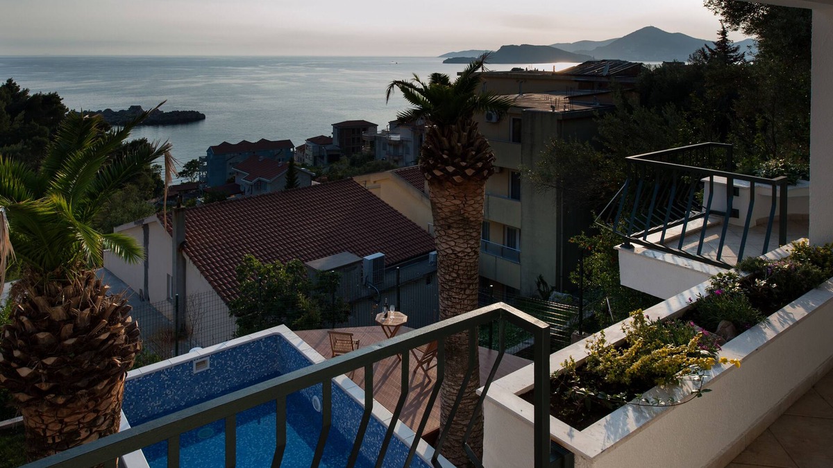 Sveti Stefan Villa | Beautiful VILLA MIA with private pool and sea view