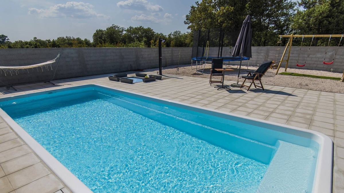 Brisevo Villa | Beautiful villa with private swimming pool, nice covered terrace, play area, BBQ