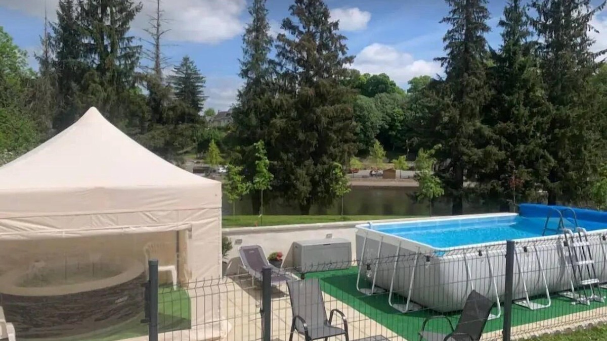 Josselin House | Beautifully restored cottage with swimming pool and hot tub with magnificent views