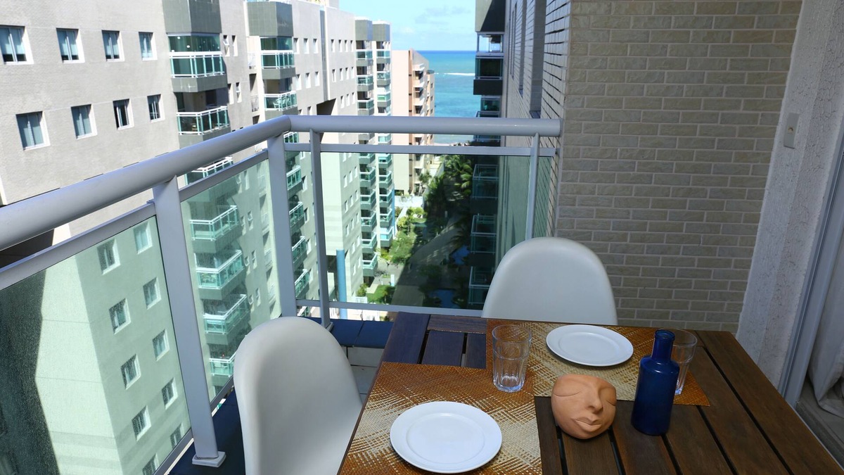 Jatiuca Apartment | Beira Mar fast WIFI with AIR and perfect KITCHEN HOME OFFICE