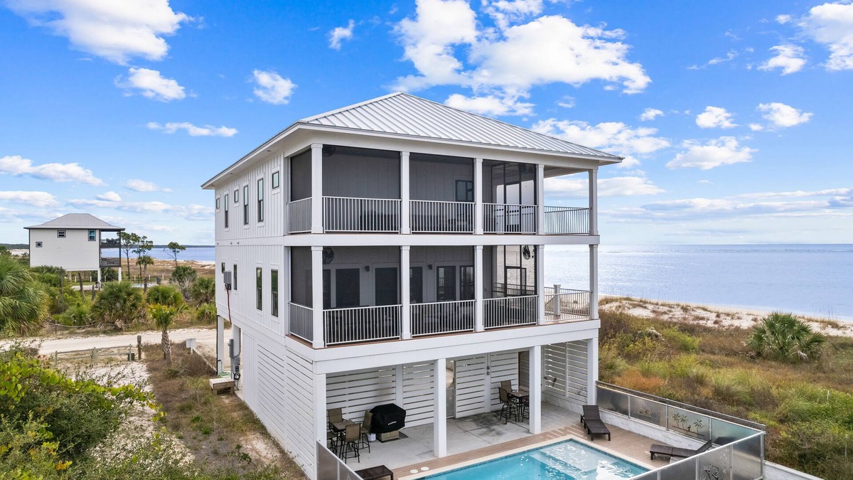Indian Pass House | Belle of the Beach: Beachfront, Private Pool, Pet Friendly, EV Charger!
