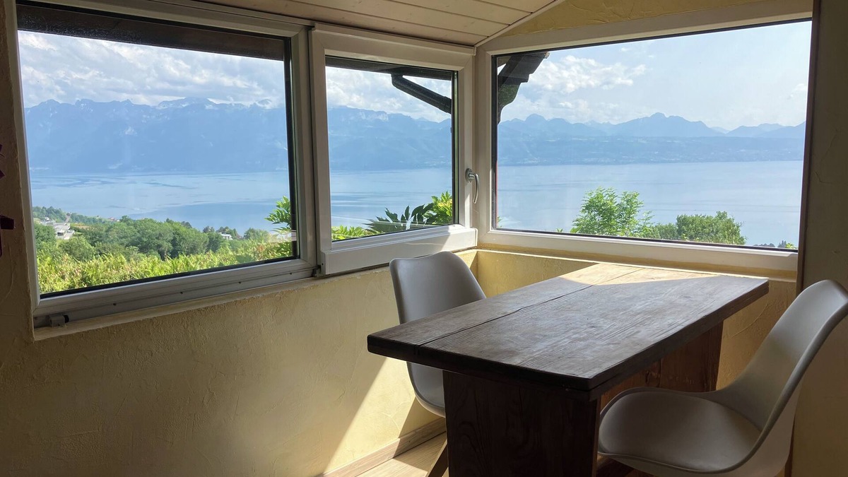 Belmont-sur-Lausanne Ski Chalet | Belmont Sur Lausanne: Studio in a chalet overlooking the lake