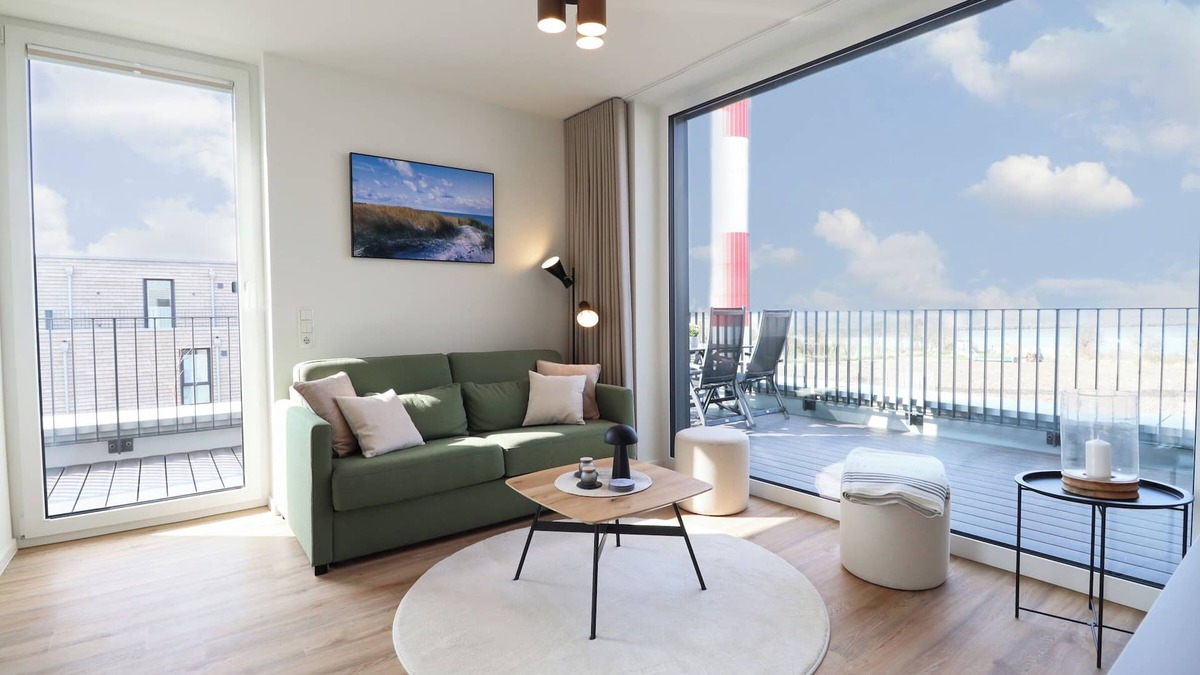 Marienleuchte Apartment | BeltBlick 11 - Roof terrace. Sauna. Pure sea view.