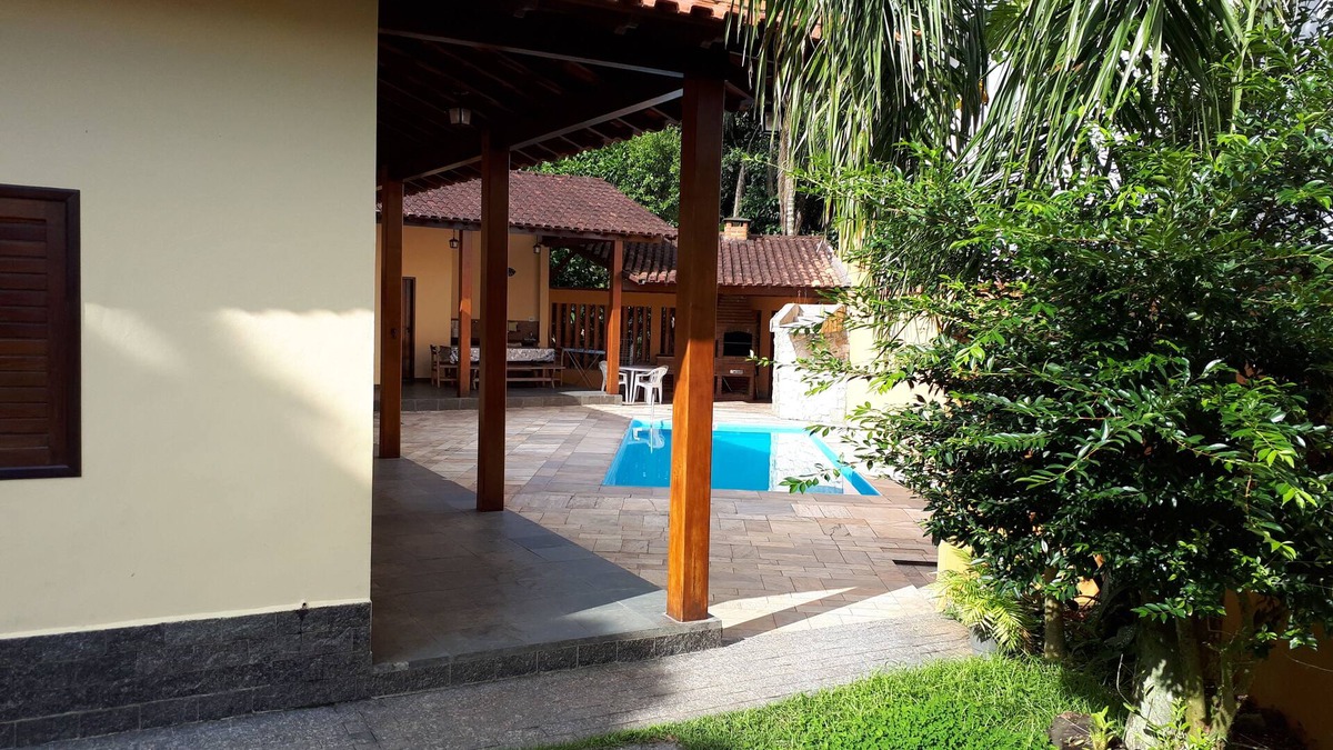 Costa do Sol House | BERTIOGA, HEATED POOL, AIR CONDITIONING, COSTA DO SOL CONDITIONING GUARATUBA BEACH