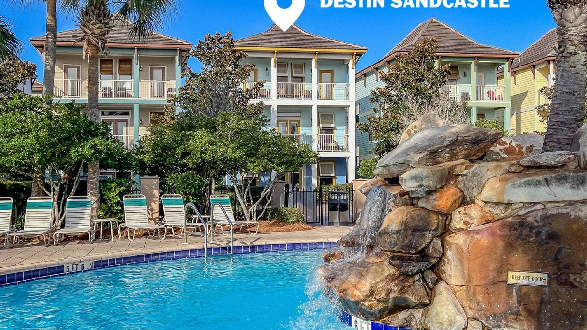 Villages of Crystal Beach House | Best Lagoon Pool View in Destin Walk to the Beach Spacious Stay
