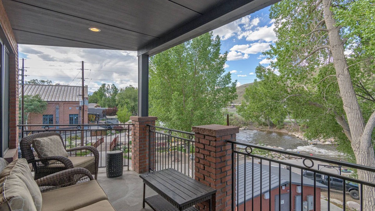 Salida Condo | Best location in Salida! 2 River front decks, looks over Arkansas River Playhole!