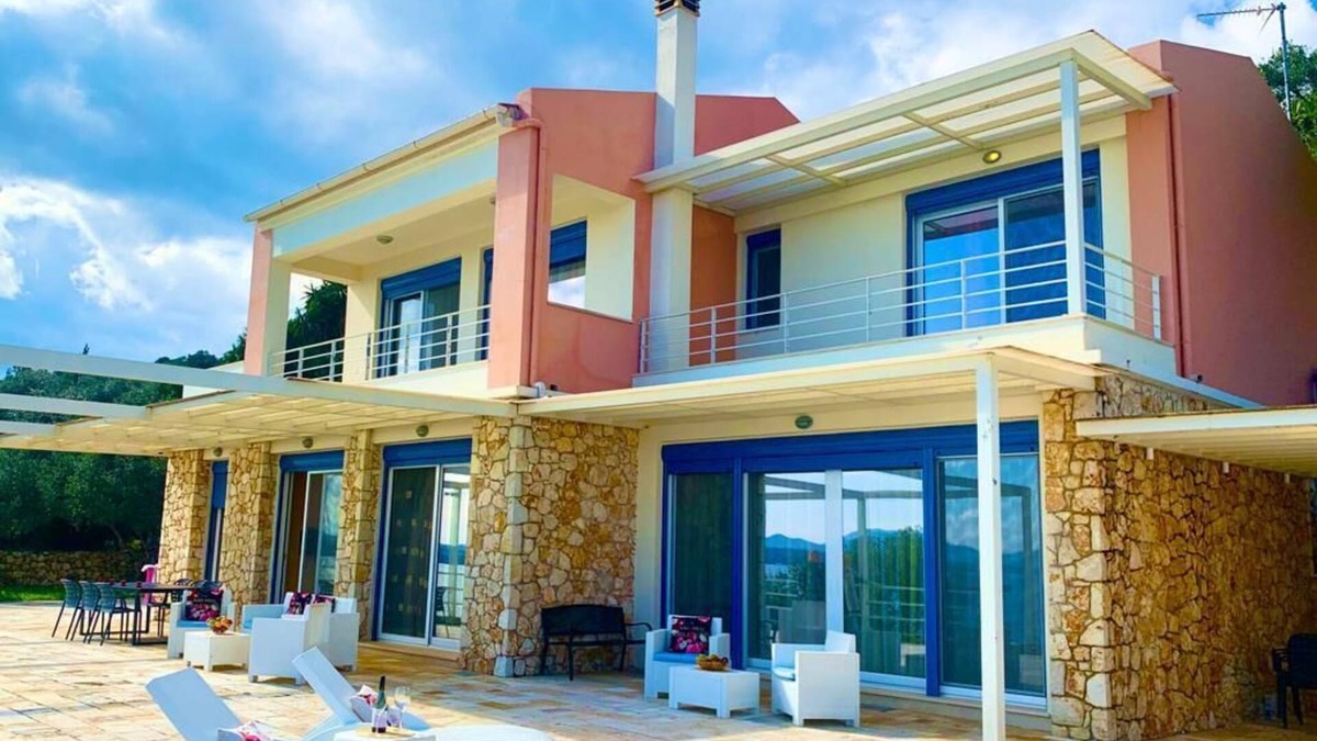 Ano Korakiana Villa | Best luxury villa with private beach in Barbati with amazing sea view