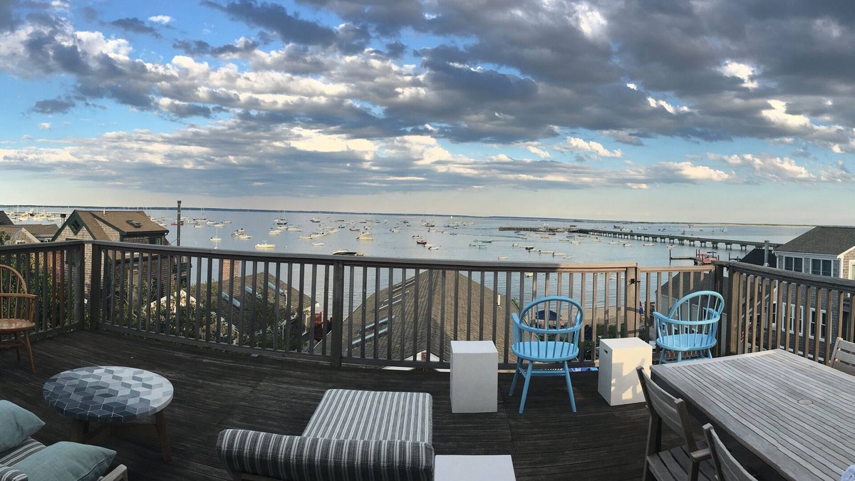 Provincetown Condo | Best top floor deck and view of the water in Provincetown's Near West End