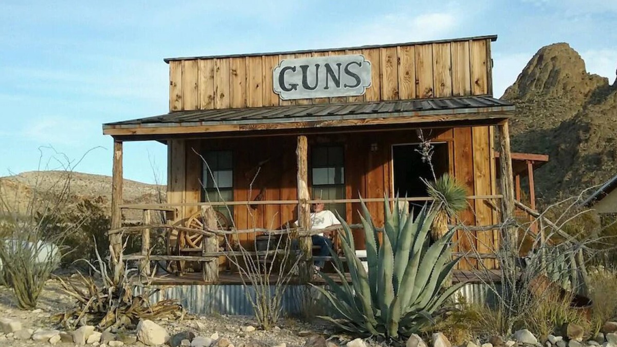 Terlingua Cabin | Big Bend Lodging at Ten Bits Ranch | Room #3 (The Gun Shop)