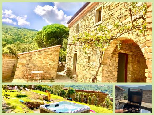 Pieve di Chio House | Bio Agriturismo Alba Etrusca di Cortona - Organic Farmhouse- Appartamento Lavanda-Appartamento Rosmarino - vasca idromassaggio esterna da maggio ad ottobre