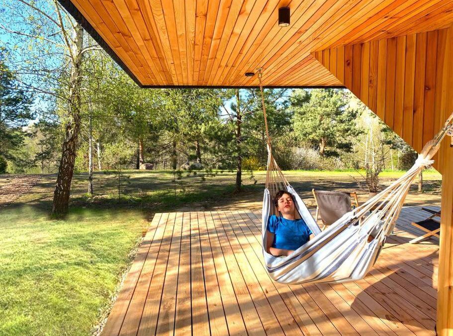 Brzozie House | Bird Lodge for 6 guests, 50 m from the lake, sauna, hot tube