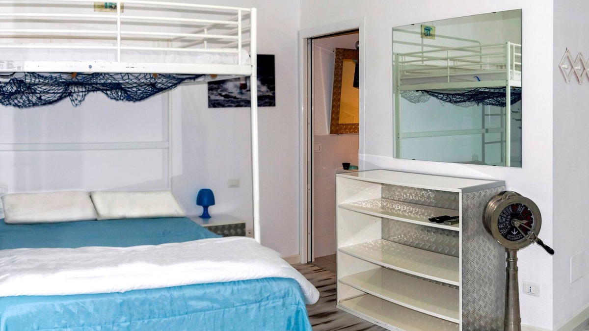 San Giovanni Teatino Apartment | BluBed (North) Quadruple, Bathroom, Kitchen and Ba