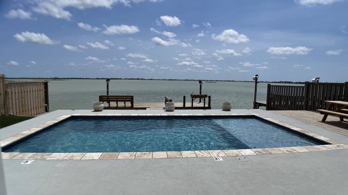 Rockport House | Blue Haven - Waterfront Home Heated Pool & Private Fishing Pier