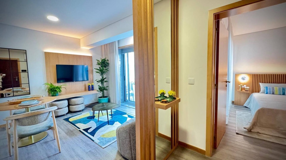 Leca da Palmeira Apartment | Blue Leça T1 (1st floor/Rear)