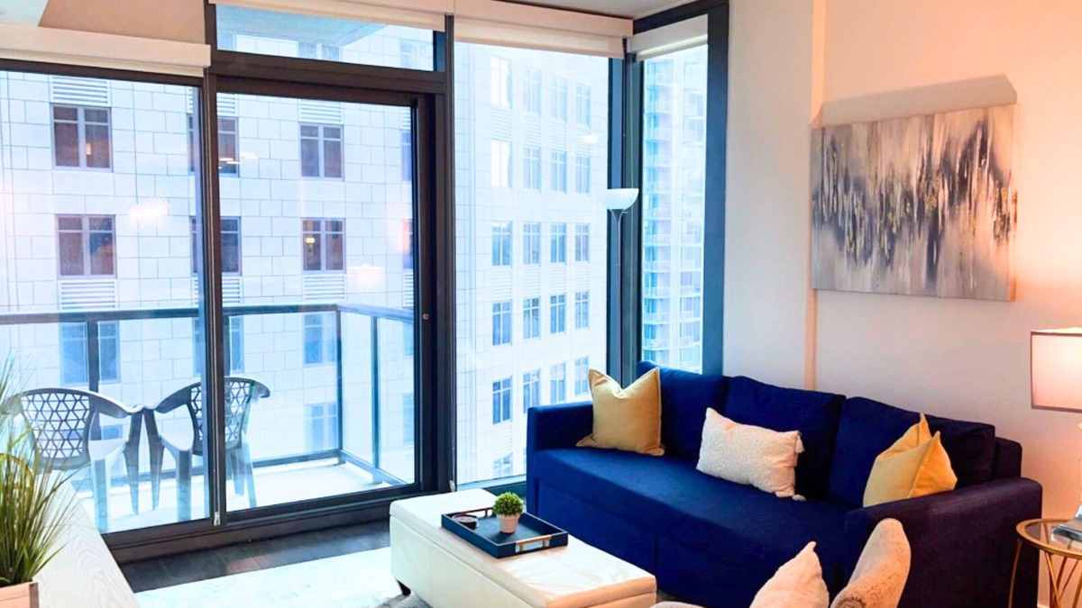 North Buckhead Apartment | Blue Luxe | Balcony View | Pool | Modern Amenities